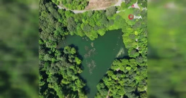 Yedigöller milli parkı havadan görüntülendi