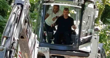 Yenice Belediyesi Başkanı Sertaş Karakaş, altyapı çalışmalarına katıldı