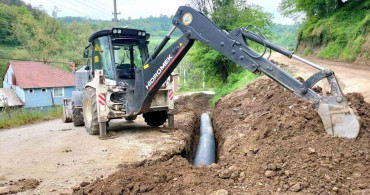 Yığılca Naşlar Köyü'nde Altyapı Çalışmaları Devam Ediyor