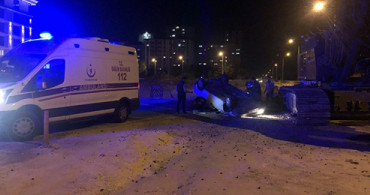 Yol Çalışması Kazaya Neden Oldu: 3 Yaralı