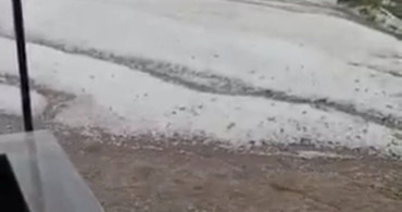 Yozgat'ta dolu ve sağanak yağış sele neden oldu