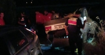 Yozgat'ta otomobil takla attı, sürücü yaralandı