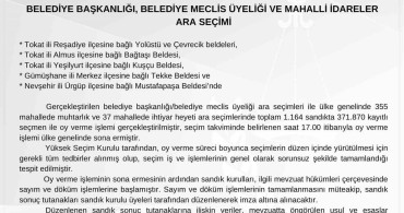 YSK Başkanı Serdar Mutta: Seçim Sonuçlarının Hayırlı Olmasını Diledi