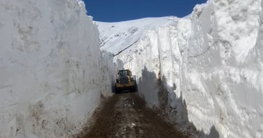 Yüksekova'da 6 Metrelik Kar Tünelleri Oluştu