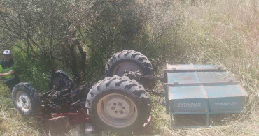 Yunusemre'de Kontrolden Çıkan Traktörün Sürücüsü Hayatını Kaybetti