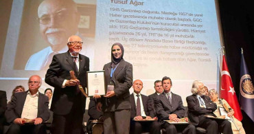 Yusuf Ağar'a Meslekte 50 Yıl Onur Ödülü