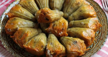 Zeytinyağlı Kabak Çiçeği Dolması Tarifi