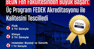 Zonguldak Bülent Ecevit Üniversitesi Fen Fakültesi FEDEK Akreditasyonu Aldı