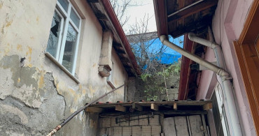 Zonguldak'ta Heyelan Sonrası İki Evde Hasar