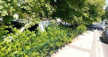 Zonguldak'ta kontrolden çıkan araç cami bahçesine girdi