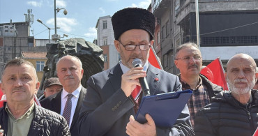 Zonguldak'ta Mescid-i Aksa'ya Destek Eylemi