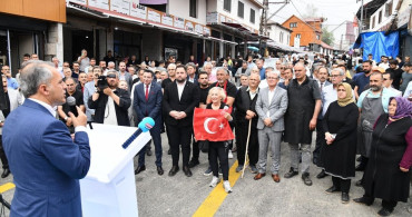 Zorkun yaylasında tamamlanan yol törenle açıldı