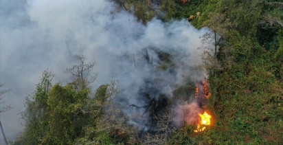 Artvin Hopa'da Yangın Mücadelesi Devam Ediyor
