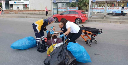 Aydın'da trafiğe kapalı alanda motosiklet kazası: 1 yaralı
