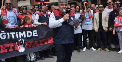 Balıkesir'de Eğitim-Bir-Sen'den Şiddet Protestosu