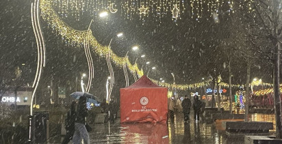 Bolu'da Kar Yağışı Etkili Oluyor