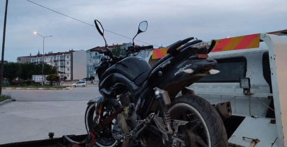 Edirne'de Abartı Egzozlu Motosiklete Yüksek Ceza