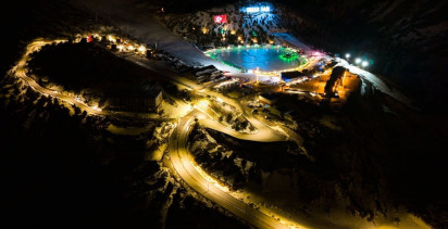 Ergan Dağı Kayak Merkezi Ramazan İçin Işıklandırıldı