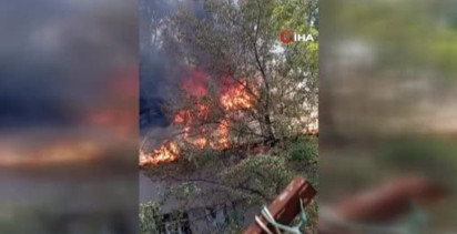 Hizan’da kereste atölyesi yangını: ev ve mezarlık zarar gördü