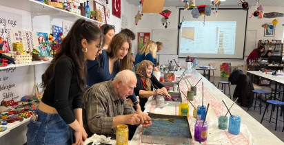 Huzurevi Sakinleri Ebru Sanatıyla Buluştu