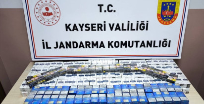Kayseri'de Bandrolsüz Kaçak Sigara Operasyonu