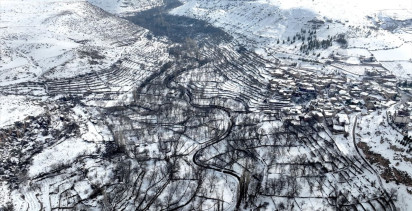 Kayseri'nin Tarihi Güzellikleri Karla Kaplandı