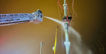 Kurtalan'da Elektrik Trafosunda Yangın Çıktı