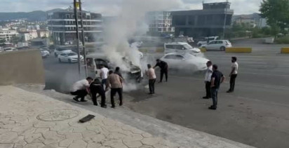 Samsun'da yangın tehlikesi vatandaşların müdahalesiyle önlendi