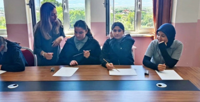 Sultanhisar'da Öğrencilere Hat Sanatı Eğitimi Verildi