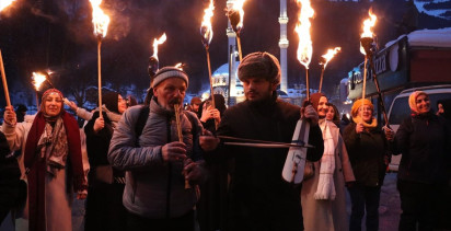 Trabzon'da Uzungöl Kış Festivali Coşkusu