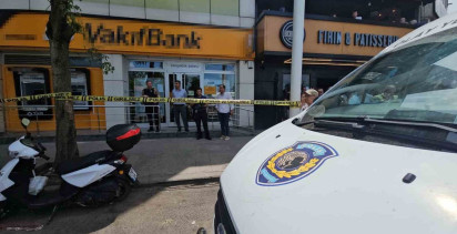 Zonguldak'ta banka şubesinde silahla ateş açıldı