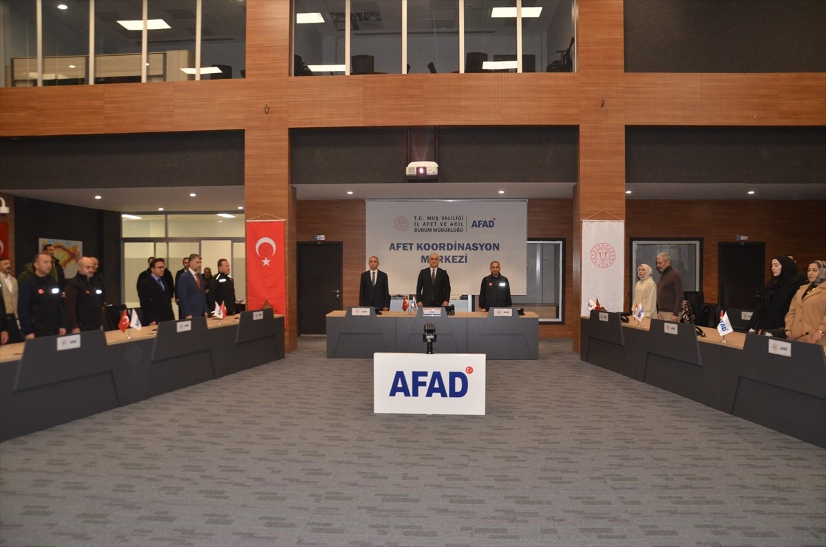 Muş Afet ve Acil Durum İl Müdürlüğünce (AFAD)
Afet Koordinasyon Merkezi'nde 5 Aralık Dünya...