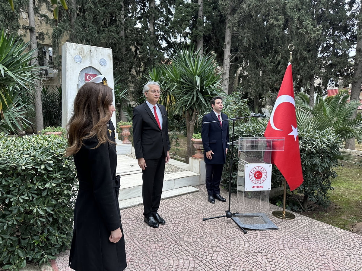 
Yunanistan'da bulunan Pire'deki Türk Şehitliği'nde 18 Mart Şehitleri Anma Günü ve Çanakkale Deniz...