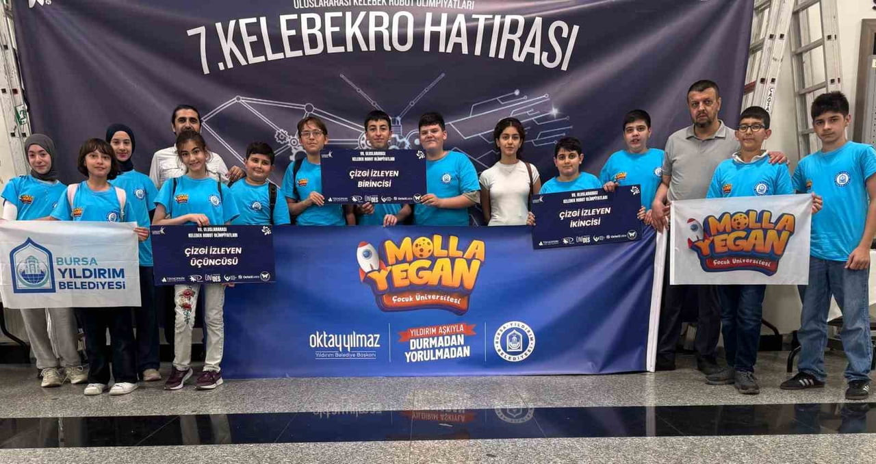7. ULUSLARARASI KELEBEK ROBOT OLİMPİYATLARI’NA DAMGA VURAN MOLLA YEGAN ÇOCUK ÜNİVERSİTESİ ROBOT...