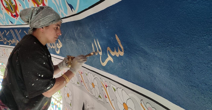 Samsunlu Kadın Nakkaşlar Camilerde Sanatını Konuşturuyor