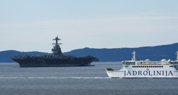 ABD’nin Dev Uçak Gemisi USS Gerald Ford Bakım İçin Hırvatistan’da