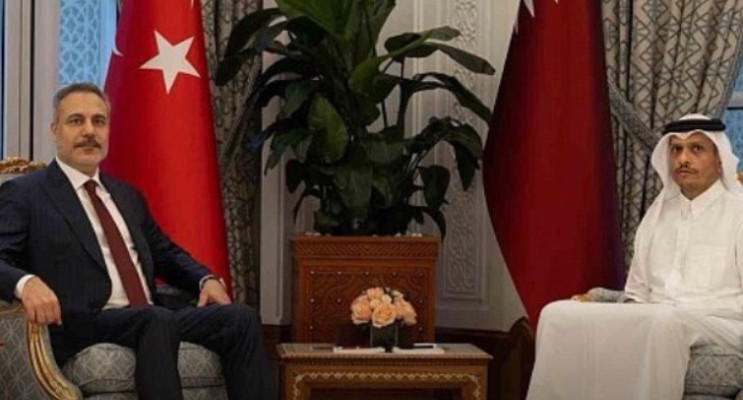 Bakan Fidan Katarlı Başbakan Yardımcısı İle Bir Araya Geldi