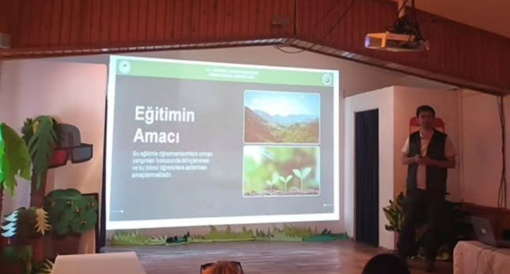 Datça'da öğretmenlere orman yangını eğitimi