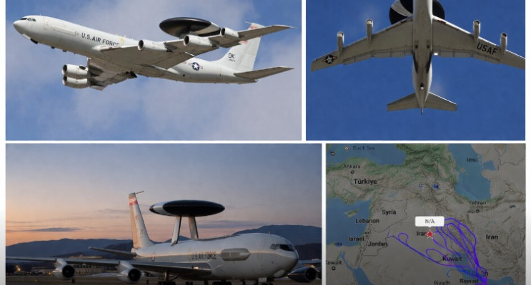 İran Saldırısı Sonrası ABD’ye Ait E-3 Sentry Uçağına İlişkin Görüntüler Sosyal Medyada