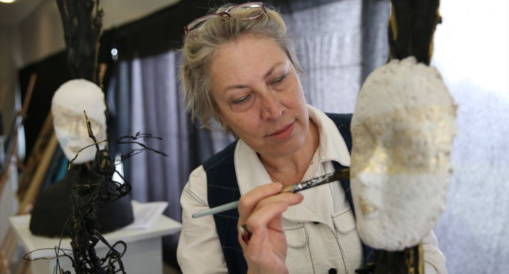 Kocaeli'de Kadın Kooperatifinden Sürdürülebilir Sanat Sergisi