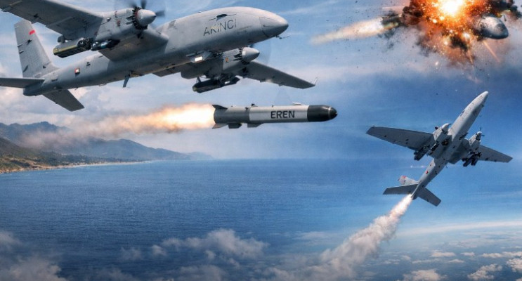 Milli Güç AKINCI’dan Bir İlk Daha: EREN Mühimmatıyla Hava-Hava Başarısı