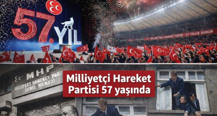 Milliyetçi Hareket Partisi 57 yaşında: 'Şanla Şerefle' yola devam