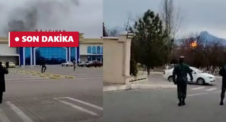 Nahçıvan Havalimanı’na kamikaze drone düştü: İran’a ait olduğu iddia edildi