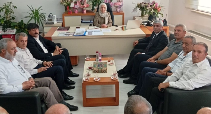 Taşımacı esnafı, ulaşım daire başkanı Yel’e hayırlı olsun ziyaretinde bulundu