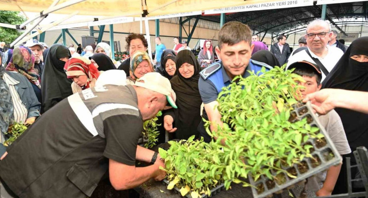 Üreten İnönü için 10 bin fide desteği