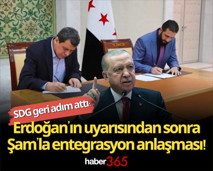 Erdoğan’ın uyarısından sonra flaş gelişme: SDG, Şam’la anlaştı!