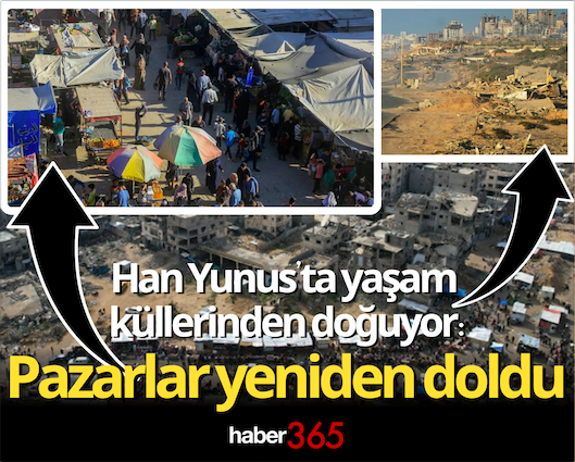 Han Yunus’ta yaşam küllerinden doğuyor: Pazarlar yeniden doldu