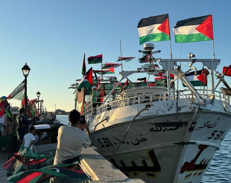 Ömer Muhtar Gemisi, Küresel Sumud Filosu İçin Libya’dan Demir Aldı