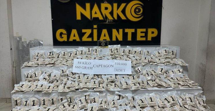 Gaziantep'te 510 Bin Uyuşturucu Hap Operasyonu