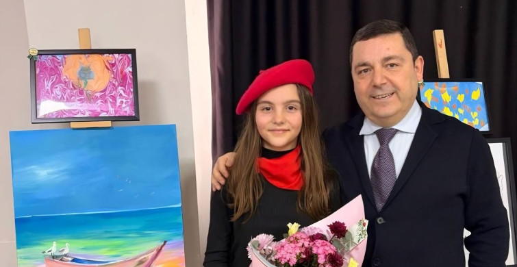 10 yaşındaki Nil'in fırçası LÖSEV'li kardeşlerine umut oldu